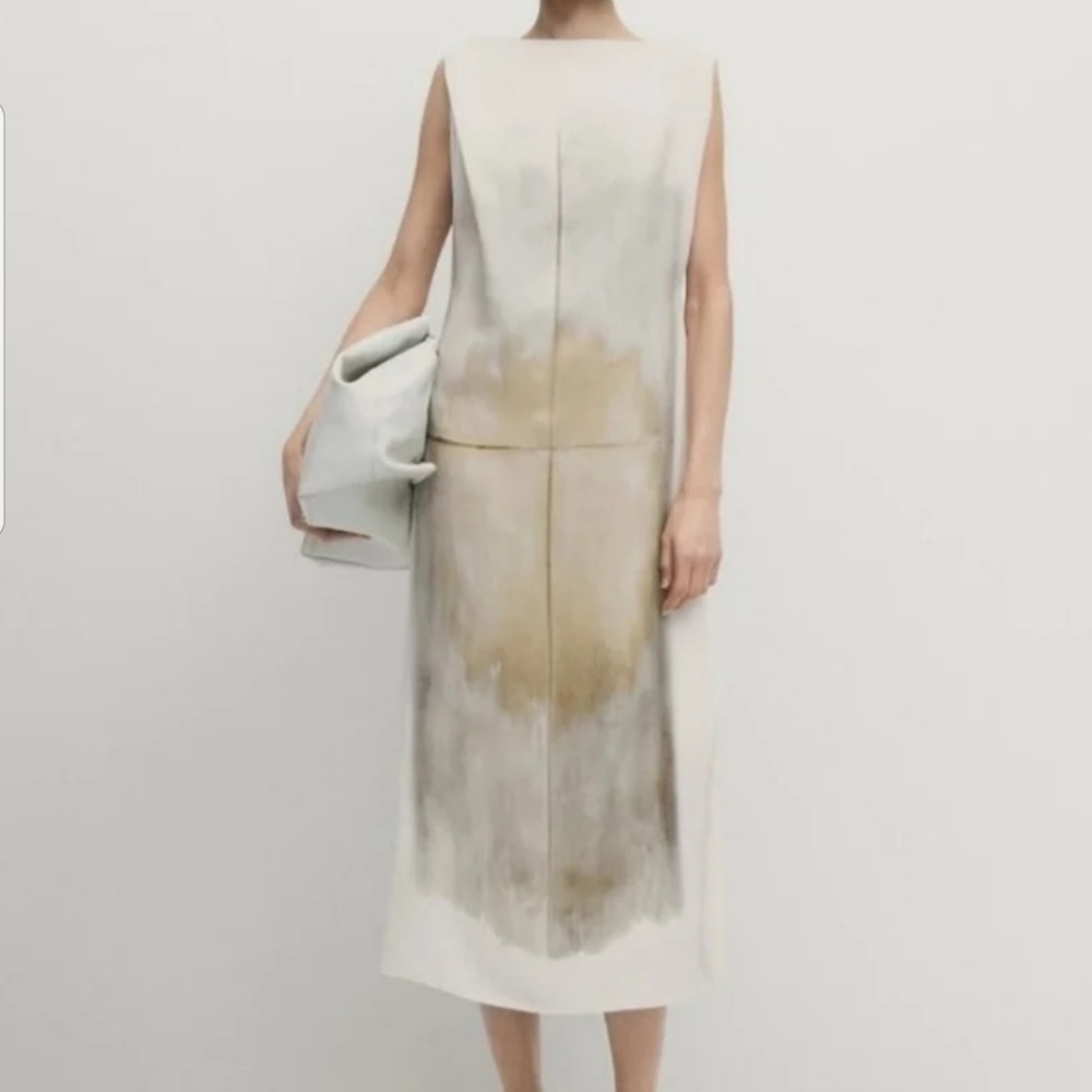New Linen Luxury Blend Dress - Picture 2 of 7